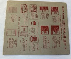 1920 Warner&rsquo;s Harmony Blank Music Book Chart Music Publishing House Chicago VTG