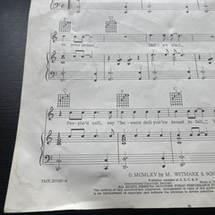 Vintage Bob Dylan Sheet Music Circa 1965 “Like a Rolling Stone” Witmark & Sons