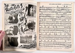 1941 RUSTY GILL Cowboy Songs & Mountain Ballads DELUXE SONG BOOK w/PHOTO PAGES