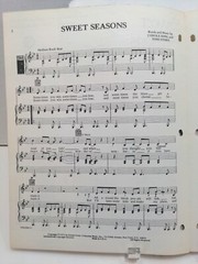 Sweet Seasons Sheet Music Carole King Piano Voice Guitar 70s Folk Rock Pop F1C