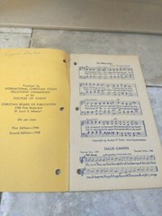 CYF FELLOWSHIP SONG BOOK 1948 Paperback 7 x 4&Prime; 99 Songs