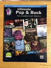 Ultimate Pop & Rock Instrumental Solos Alto Saxophone Level 2-3 Sheet Music Disc