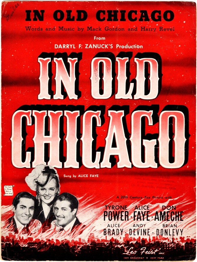 In Old Chicago from In Old Chicago,Tyrone Power & Alice Faye 1937 Movie music