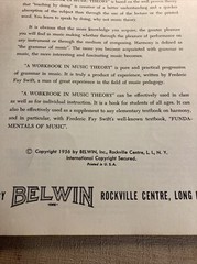 VINTAGE SHEET MUSIC BOOK BELWIN INC. NY 1956 Music Theory