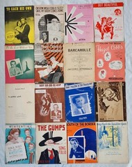 Antique & Vintage Sheet Music Lot 1800s-1940s Art Deco Illustrated Covers