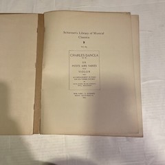 6 Petits Ars Varies for Violin CH Dancla Volume 785 Op 89 Schirmer Library