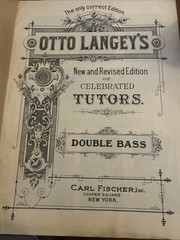 1941 otto langeys double bass 4 strings tutors sheet music sheet Revised