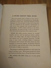Vintage Music Book, « Songs We Sing », 1941, Paperback, 144 pages