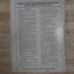 Vintage Sheet Music Book c1935 Round the World Waltz Album 56 Pages Piano