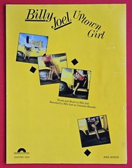 Billy Joel Uptown Girl Sheet Music Piano Vocal Guitar Vintage 1983 USA SELLER