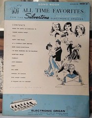 1965 « All Time Favorites » Song Book For Silvertone Electronic Organ Keys #4631-2