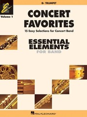 Concert Favorites Vol 1 Bb Trumpet Essential Elements 2000 Band Method Book