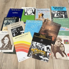 Lot of 15+ Vintage Sheet Music Pop TV Movie Broadway Billy Joel Barbra Streisand