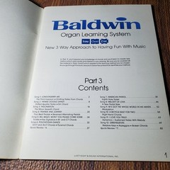 Baldwin Organ Learning System Part 3 Vocal Selections Sheet Music