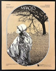 1975 JEFFERSON STARSHIP « MIRACLES » SHEET MUSIC – ROCK ERA