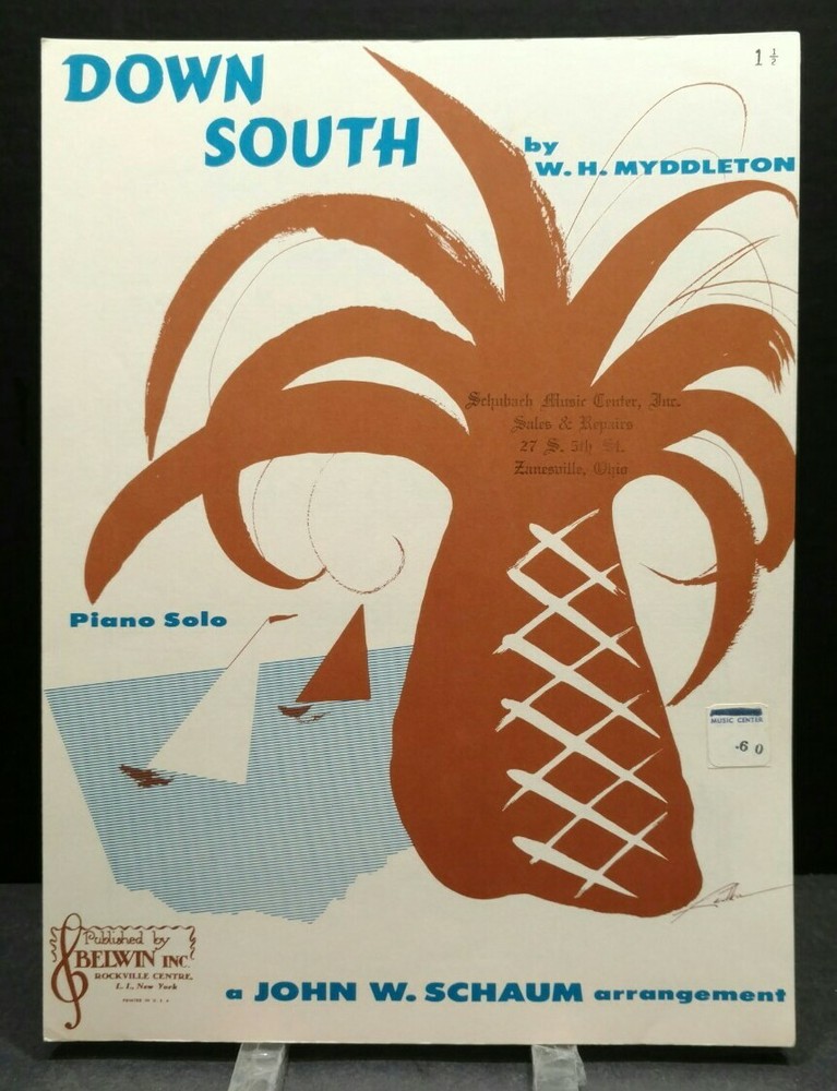 Down South Sheet Music Piano Solo Level 1.5 Practice Teacher Cover Art F1AG
