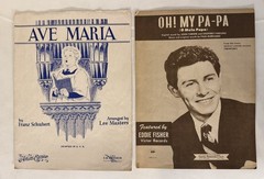 Lot of 5, Vintage Choral Music Sheets
