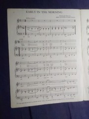 VANITY FAIR: EARLY IN THE MORNING (SHEET MUSIC)
