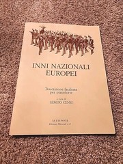 Inni Nazionali Europei National Anthem Piano Book Sergio Censi Printed in Italy