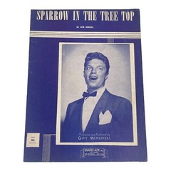 Sparrow in the Tree Top Sheet Music Vocals 1951 Guy Mitchell