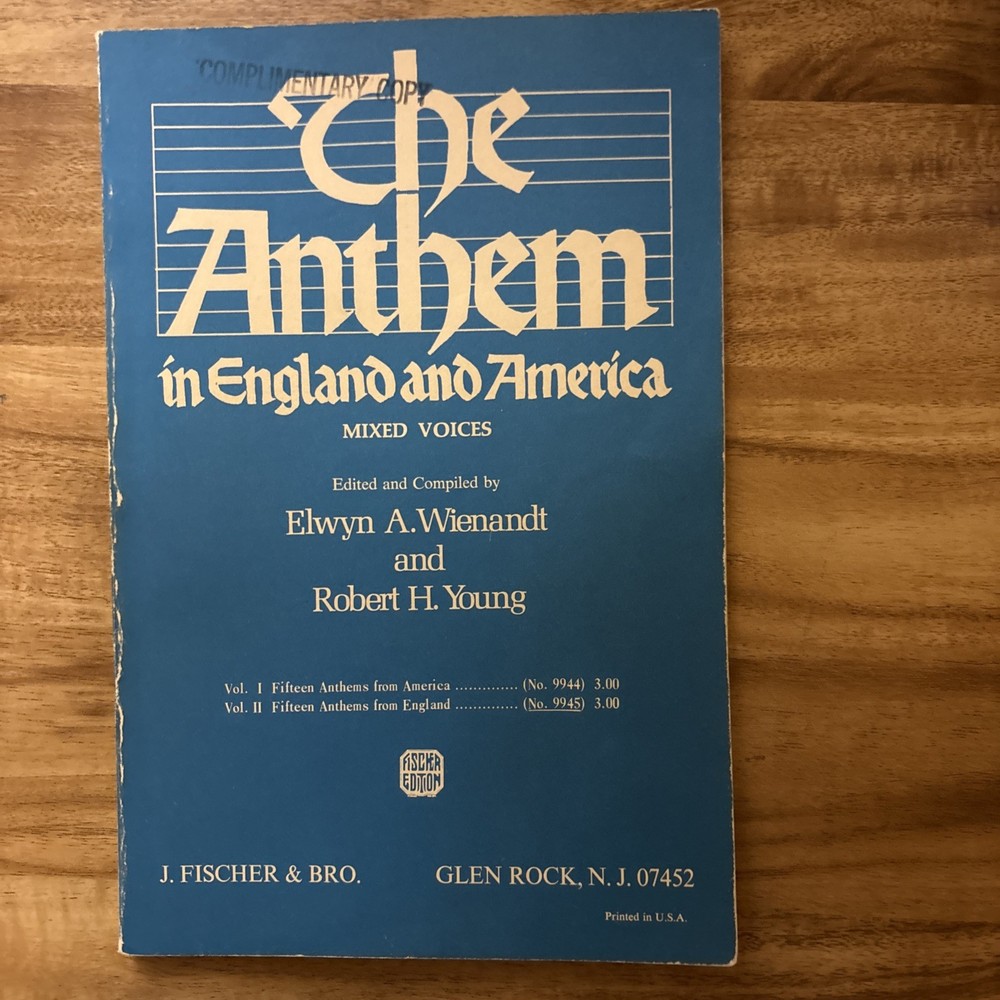 The Anthrm in England and America Mixed Voices 1970