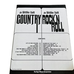 Vintage A Little Bit Country Rock N roll Song Book Words Chords Sheet Music Big3