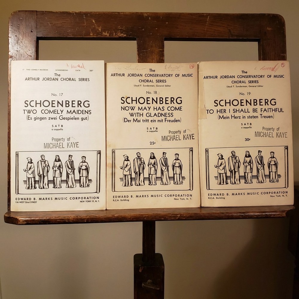 Arnold Schoenberg – Choral Works 3‑Piece Lot SATB A Cappella • Peters/ Schirmer