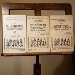 Arnold Schoenberg – Choral Works 3‑Piece Lot SATB A Cappella • Peters/ Schirmer