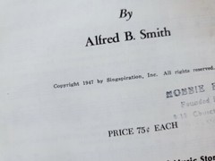 Vintage 1947 ACTION Volume 2 Gospel Song Book For Boys & Girls Alfred B. Smith
