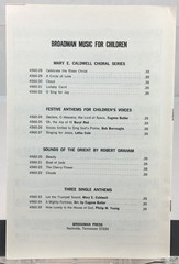 This is My Fathers World 2 Part Childrens Choir Piano Sheet Music Buryl Red 1973