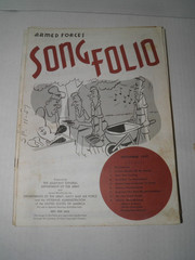 Vintage Armed Forces Song Folio Sheet Music 1957 Lot of 19 GUC