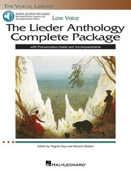 Lieder Anthology Complete Low Voice Piano Vocal Sheet Music Book & Online Audio