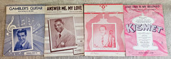 Lot of 33 1950s Sheet Music Slightly Boogie Say Si Si The Great Pretender & more