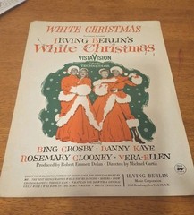 WHITE CHRISTMAS movie Irving Berlin Sheet Music Bing Crosby 1954