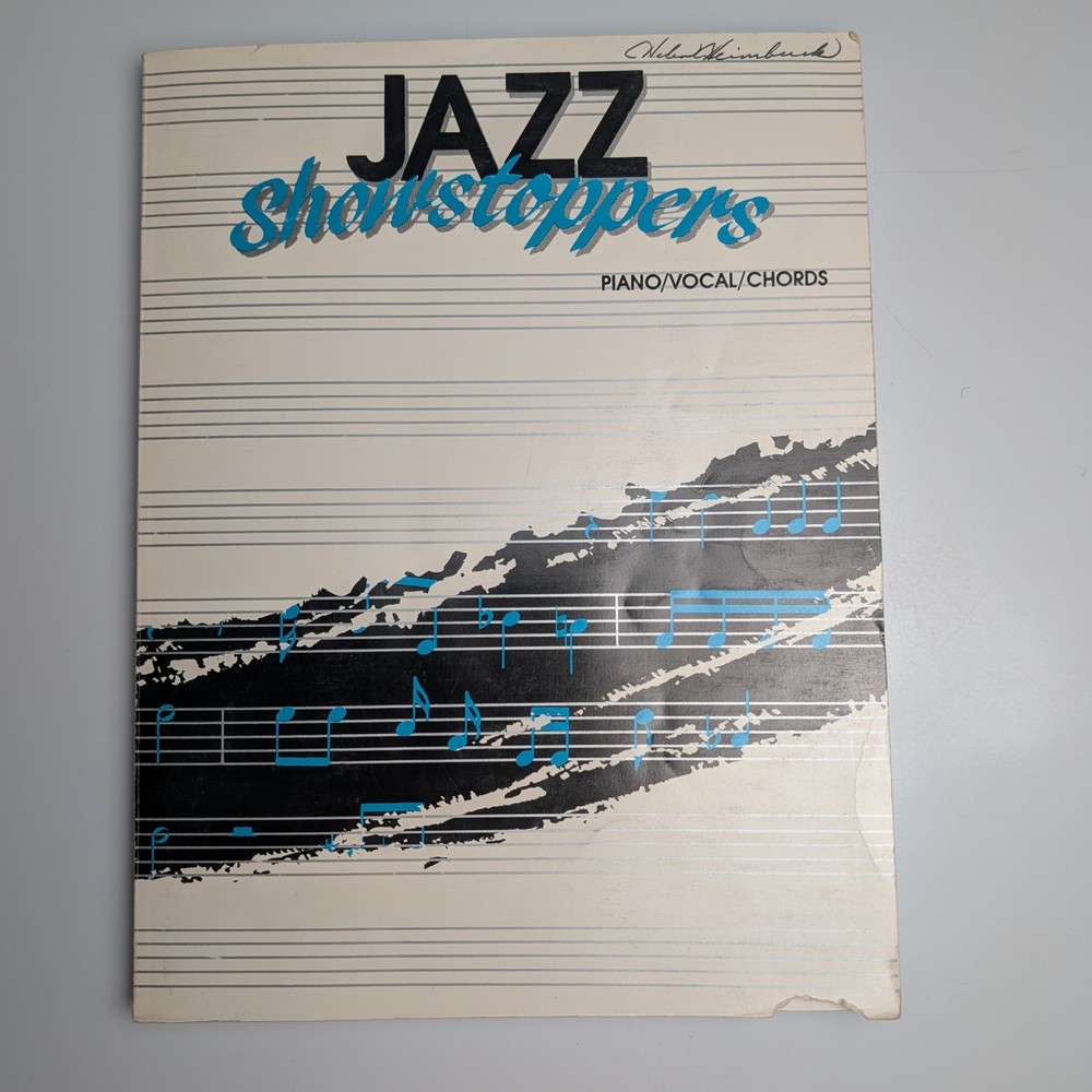 VINTAGE 1989 JAZZ SHOWSTOPPERS SHEET MUSIC BOOK PIANO VOCAL CHORDS MIAMI FL RARE
