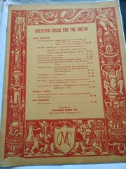Vintage Segovia Diatonic Major Minor Scales Classical guitar Solos Sheet Music