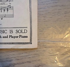 1927 Irving Berlin Together We Two Sheet Music Vintage Art Deco Cover VG