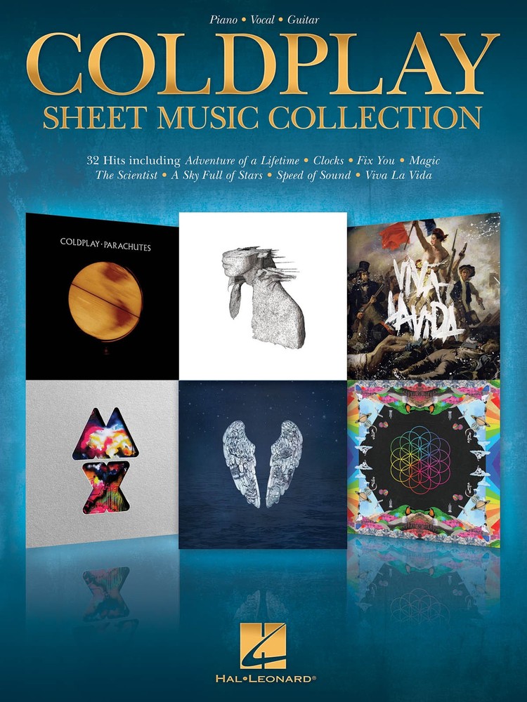 Coldplay Sheet Music Collection Piano Vocal Guitar Chords Lyrics 32 Songs Book