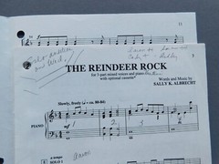 The Reindeer Rap – 1990 sheet music – 3 pt Vocal & Piano – Albrecht