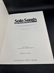 Solo Songs for Young Voices vocal solo book edited by Audrey Snyder