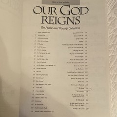 Our God Reigns The Praise And Worship Collection Music Book Piano Guitar Vocals