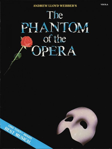 The Phantom of the Opera Instrumental Viola Solo Sheet Music NEW 000849030