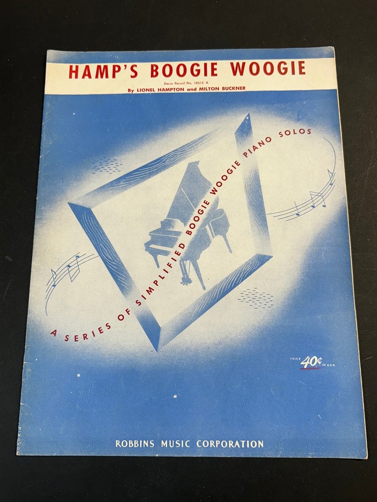 SHEET MUSIC, HAMP&rsquo;S BOOGIE WOOGIE, ROBBINS MUSIC