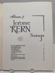Album Of Jerome Kern Sheet Music Song Book Piano Voice 30s Film Pop Folk M2