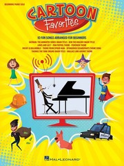 Cartoon Favorites for Beginner Piano Solo Easy Sheet Music 10 Theme Songs Book