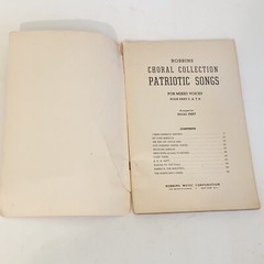 Vintage 1940s Patriotic Songs for Mixed Voices Sheet Music Song Book