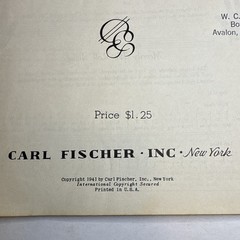 Carl Fischer Music Study for Adults Piano Beginner Song Book 1941