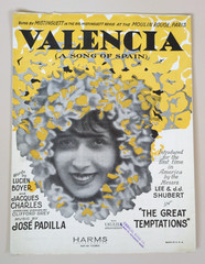 Broadway Valencia A Song of Spain Mistinguett Jose Padilla 1926 Sheet Music