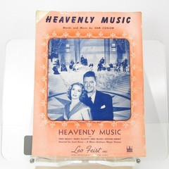 Heavenly Music Sheet Music from MGM Picture Coslow P/V/G 1942 Piano Guitar