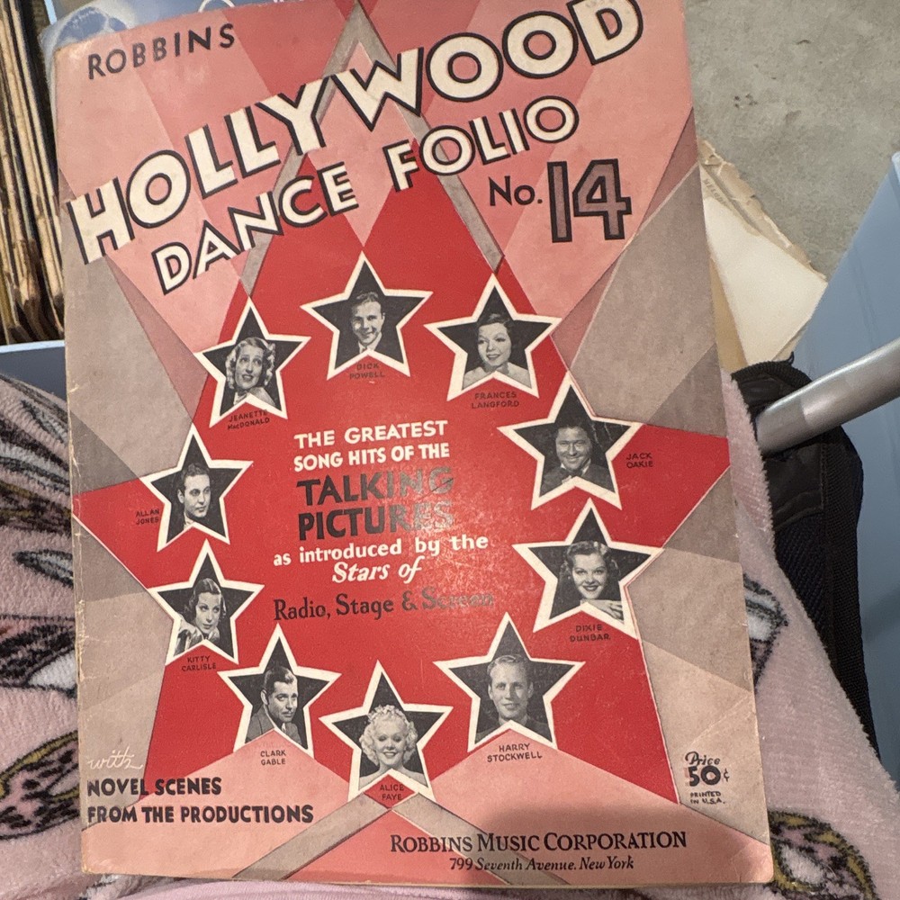 Robbins Music Corporation Hollywood Dance Folio No. 14 Dance Song Book